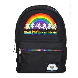 WALT DISNEY WORLD RAINBOW COLLECTIONS EMBROIDERED BACKPACK MICKEY MOUSE